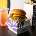 The Classic smashburger with chips and watermelon soda.