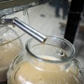 Tahini is ground freshly every day on site.