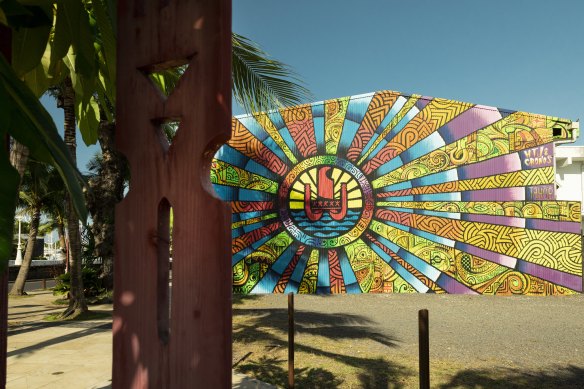 Art out in the open in Papeete.