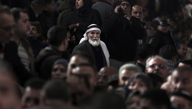 Palestinians wait for their turn to enter the Rafah border crossing with Egypt in the southern Gaza Strip last week. 