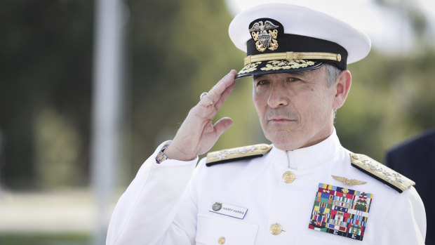 Admiral Harry Harris in Canberra earlier this month.