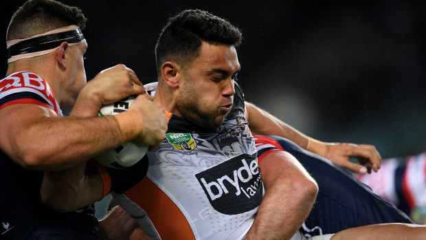 Wests Tigers winger David Nofoaluma has sensationally been dumped for the opening round.