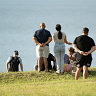 Family members at a drowning at Penrith Beach.