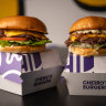 Chebbo-Style and The Classic burger at Chebbo’s in Marrickville.