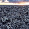 An aerial photograph of Rafah, taken in January. 