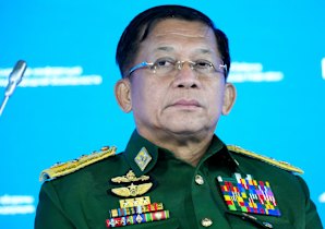 Junta chief Senior General Min Aung Hlaing.