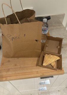 The disappointing delivery left on Nick Simpson’s doorstep.