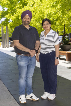 Craigieburn business owners Daras Singh and wife Sandhya Saini have been forced to dip into their savings to help cover their two mortgages.