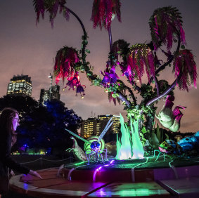 The Royal Botanic Gardens will light up with an array of sculptures. 