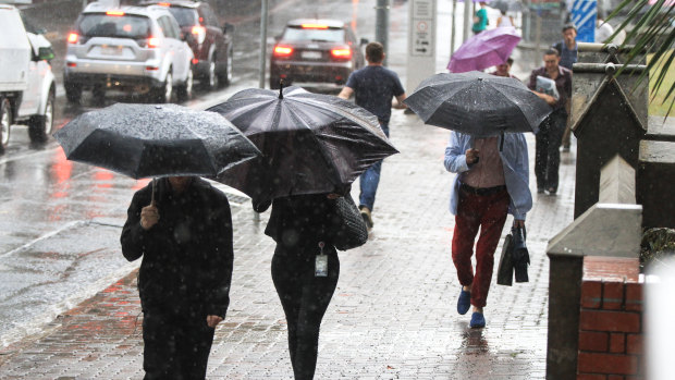 Three troughs were expected to combine to deliver heavy rain and possible thunderstorms along the east coast, with the bureau issuing a severe weather warning.