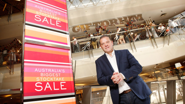 Myer's Tony Sutton had big hopes for the Boxing Day sales, with queues in Melbourne at 2am on Tuesday.
