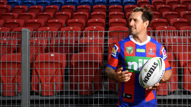 Happy hunter: Those close to Mitchell Pearce say he is thriving away from the big smoke of Sydney.