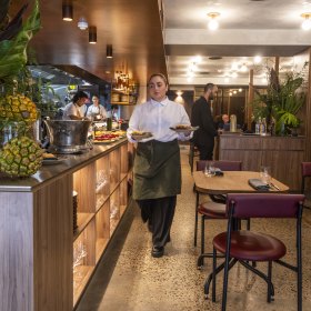 Casual with fine-dining underpinnings.