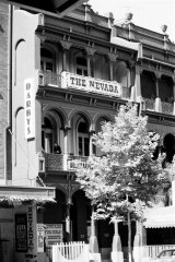 The Nevada, pictured in 1982, was a Kings Cross brothel, which claimed to have "Australia's largest bed".