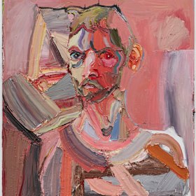 Quilty's  'Self Portrait, about my Brother' 2019, oil on linen, 183 x 173 cm