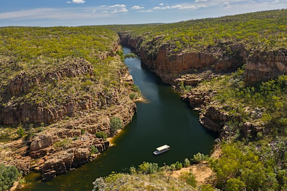 Nitmiluk Gorge (also known as Katherine Gorge) is one of the locations visited on the Northern Territory Dreaming tour.