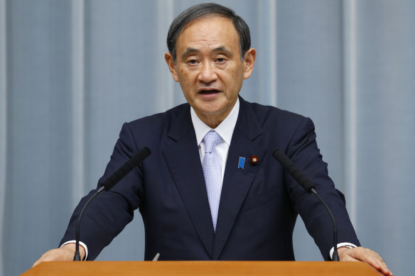 Japan's Chief Cabinet Secretary Yoshihide Suga.