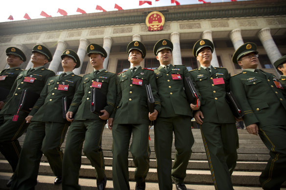 Chinese military delegates