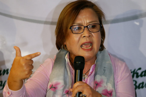 Jailed senator Leila de Lima.