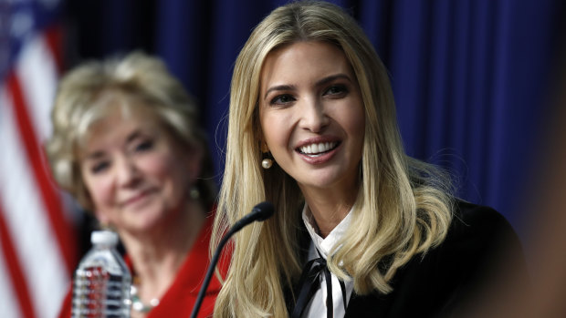 Ivanka Trump and Linda McMahon, administrator of the U.S. Small Business Administration, during a recent panel, 'Conversations with Women of America'.