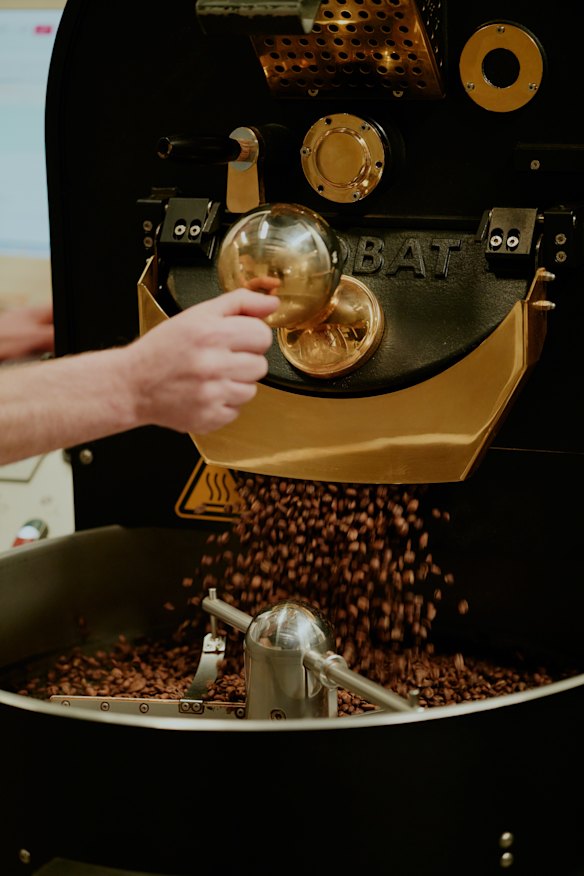 Coffee is roasted in house.