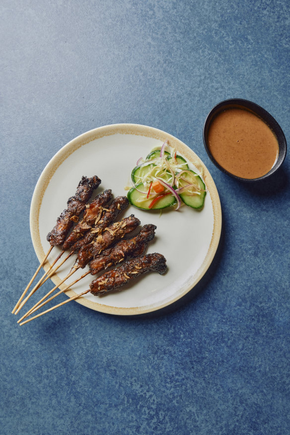 Meat skewers.