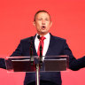 Premier Roger Cook at his party’s campaign launch on Sunday. 