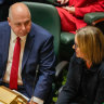 Treasurer Tim Pallas and Premier Jacinta Allan.