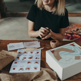 The Crockd pottery box includes clay, tools and instructions, as well as "clay breakers" conversation cards. 