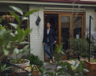 Charlotte Wood at her home in Sydney’s inner west in 2019.