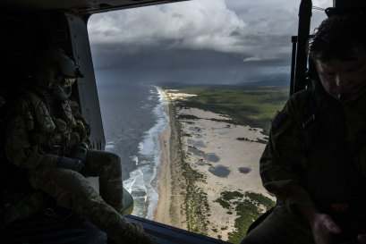 ADF personnel were called in to help flood-affected communities on the mid-north coast in 2021.