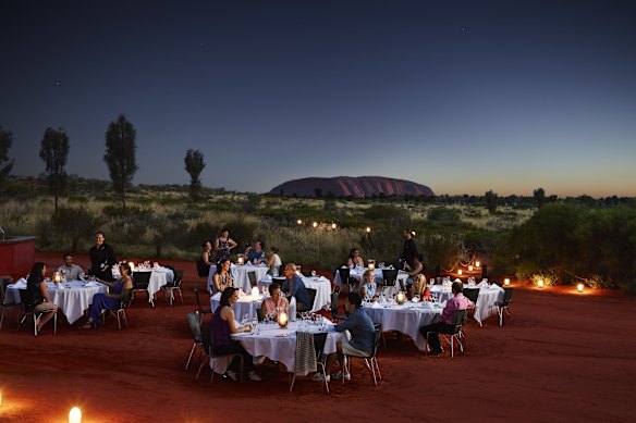 The Sounds of Silence three-course menu features an interactive chef’s station celebrating native bush ingredients, paired with Australian wines and decoded constellations.