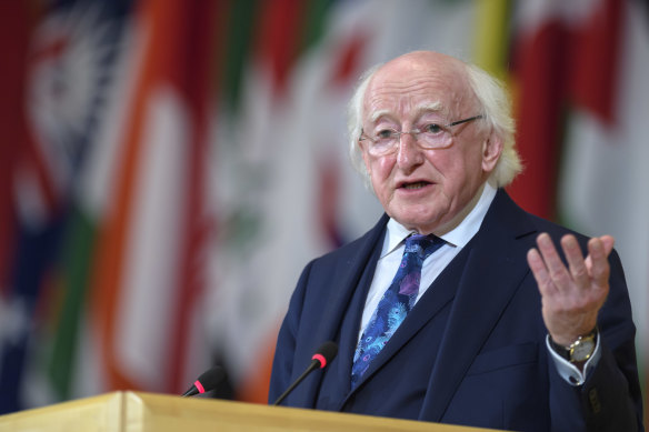 Irish President Michael Higgins.