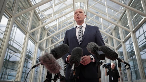 Home Affairs Minister Peter Dutton.