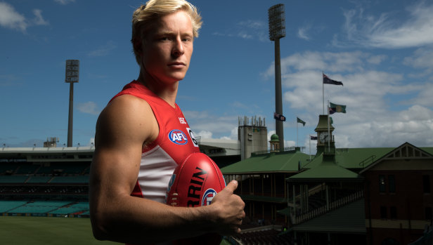 New heights: Isaac Heeney believes he can step it up a notch in 2018.