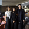 Left to right: Isabella Wong, Givie Wong and Duan Wong.