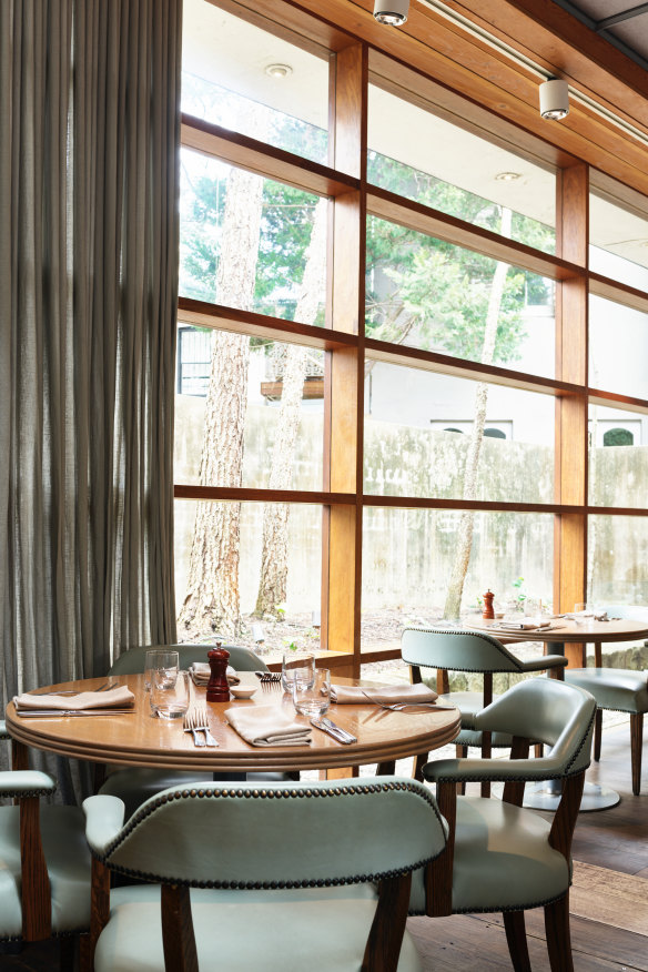 The light-filled dining room.