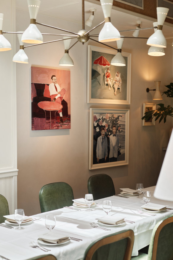 The dining room. 