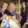 Henry Strand, Stacy Clausen and Hannah Ogawa in Crazy Fun Park.