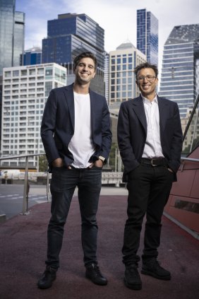 Afterpay co-founders Nick Molnar, left, and Anthony Eisen.