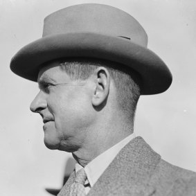 Premier Thomas Bavin in Sydney on August 19, 1929.