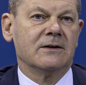 German Chancellor Olaf Scholz was addressed directly by Zelensky.