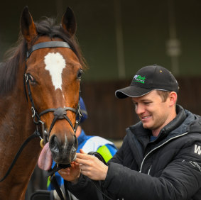 Trainer Ben Hayes with Rostropovich.