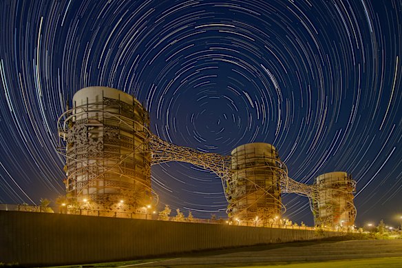 Light pollution is robbing Sydney of its stars, but astrophotographers can use their cameras to make the most of what’s there, including this shot of the night sky above the ventilation chimneys from Sydney’s new WestConnex road tunnels in Rozelle. 
