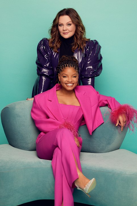 Halle Bailey and Melissa McCarthy