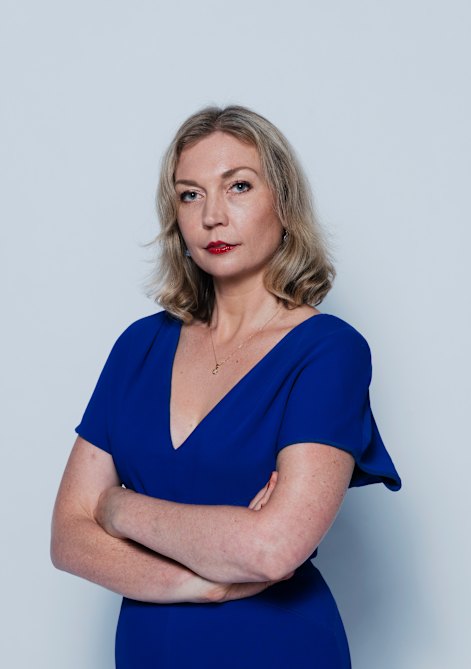 The real deal: Columnist Parnell Palme McGuinness. Her chatbot, meanwhile, although informed by her columns, occasionally goes rogue, “vomiting up the internet like a credulous teenager”.