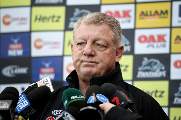 Helping hand: Panthers boss Phil Gould.