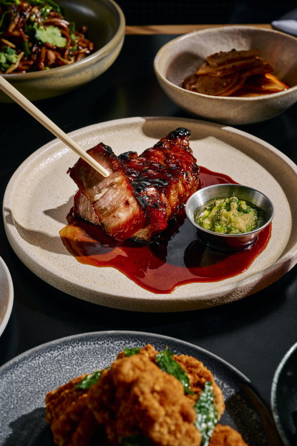 Lagoon Dining’s signature char siu pork.