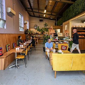 Dogs are welcome at Bola Bake cafe.