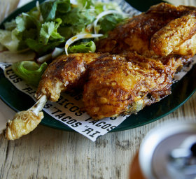 Half-chicken plate.